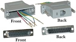 DB25 Male / RJ12, Color Gray