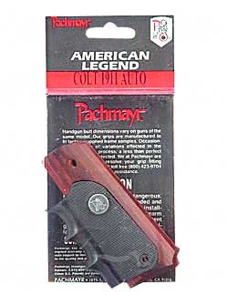 Pachmayr Grip American Legend Wood Rubber Colt 1911 by Pachmayr