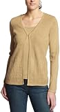 Sag Harbor Women's Long Sleeve Duet Sweater,Camel,Medium
