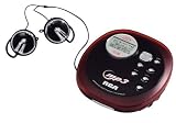RCA RP2485 Portable CD MP3 Player with Car Kit (Red and Black)