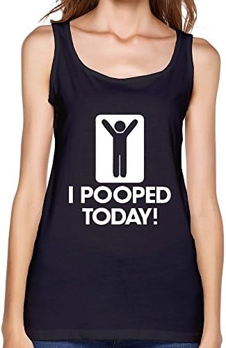 Women Wife Beater I Pooped Today! Black S