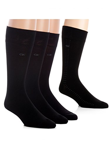 Calvin Klein Men's Crew Dress Socks - Bonus 4 Pack
