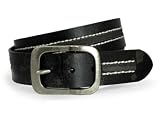 Snap on Antique Silver Hardware Vintage Leather Jean Belt
