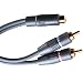Monster ILJRY-1 F Single Female RCA to Dual Male RCA Y-Adapter