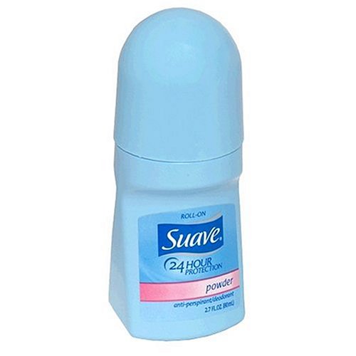 good antiperspirant:Suave Anti-Perspirant & Deodorant, Roll-On, Powder -  2.7 oz.