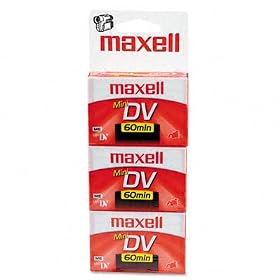 Maxell 298016 - Premium Grade Mini DV Video Cassette, 60 Minutes