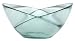 Clear Spanish Recycled Glass Large Duet Bowl 12"L x 11"W x 5.75"H