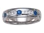 0.40 cttw Karina B(tm) Sapphire Band LIFETIME WARRANTY