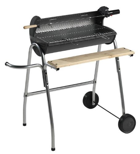 Barbecue charbons Managua en fonte sur Chariot