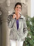 TravelSmith - Women's Plus Size Metallic Travel Anorak