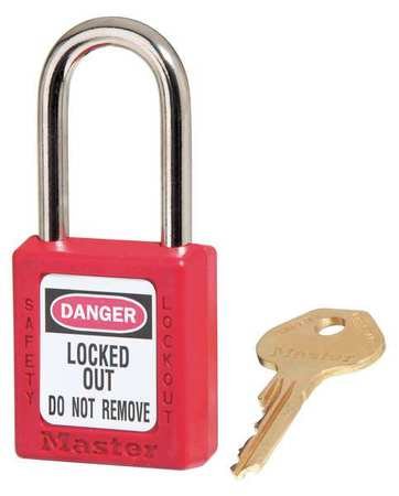 Lockout Padlock, KA, Red, 1-3/4