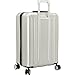Delsey Luggage Helium Titanium 25 Inch EXP Spinner Trolley Silver