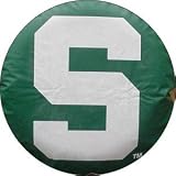 Michigan State University S Spartan Green tire cover, size F