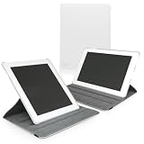 BoxWave Apple iPad 3 Swivel Stand Case - Synthetic Leather iPad 3 Folio Case with 360 Degree Rotating View with Adjustable Viewing Angle Stand - **Get a FREE BoxWave Capacitive Stylus! - Must ADD BOTH TO CART, See Promo Details!** (Winter White)