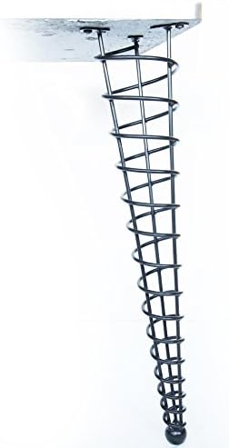 Handmade Modern Metal Table Leg, 28 Inch Dining or Desk Height, Angled, Single Leg