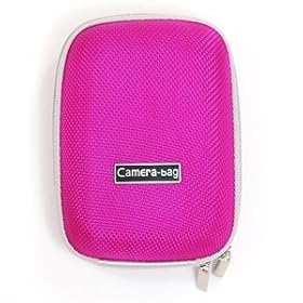 COSMOS New Hot Pink Digital Camera Portable Hard Case/Bag + Cosmos cable tie