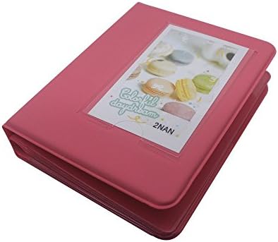 ImeToo 3 inches Candy Color Fujifilm Instax Mini Book Album ForFujifilm Instax Mini 8 mini7s 25 50s Instant Films (Hot Pink)