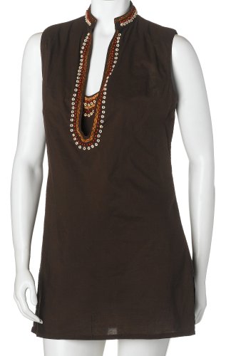 Christina Women's Wooden Road Tunic Cover-Up