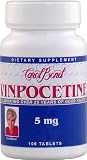 Carol Bond's Powerful Natural Memory Enhancer Vinpocetine (Treats a Wide Variety of Cerebral Circulatory Disorders Including Memory Problems, Acute Stroke and Motor Disorders) 5 Mg 100 Tablets