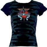 Bon Jovi Tie Dye t-shirt Juniors / Womens  Dagger Tattoo 