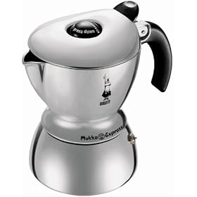 Click here to buy Bialetti Mukka Express Cappuccino Maker, Polished Aluminum.
