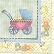 Baby Carriage Baby Shower Beverage Napkins