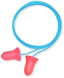 Howard Leight by Honeywell R-33333 Super Leight Corded Pre-Shaped Foam Ear Plugs, 50-Pair