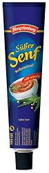 Hengstenberg Moutarde Douce(Sweet Mustard Bavarian Style),  100 ml. Tube, (Pack of 15)