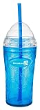 Zak Designs Clear/Turquoise12-Ounce Lil' Chiller with Straw