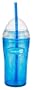 Zak Designs Clear/Turquoise12-Ounce Lil' Chiller with Straw