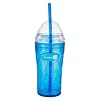 Zak Designs Clear/Turquoise12-Ounce Lil' Chiller with Straw