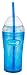 Zak Designs Clear/Turquoise12-Ounce Lil' Chiller with Straw
