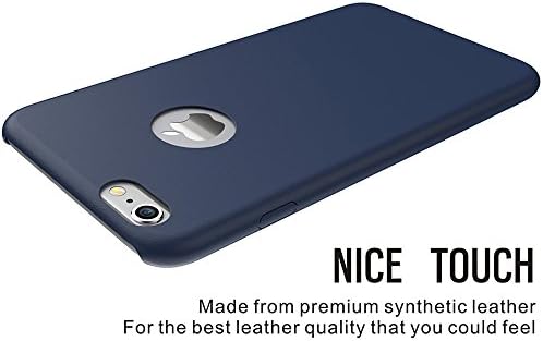 iPhone 6 Plus Case, AOYI [Slim Leather Series] Premium Synthetic Leather Prefect Fit Slim Thin Soft Interior Case for iPhone 6 Plus 5.5'' (Midnight Blue)