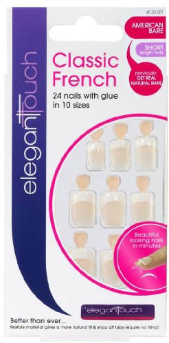 Elegant Touch Get Real Artificial Nails Natural Bare Short