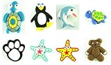 8 Multi Pack Cutesy Animal Novelty Shoe Snap On Decorations, Charms, Buttons, Widgets for Clogs, Crocs, Bracelets, & More "Free Shipping Offer"