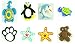 8 Multi Pack Cutesy Animal Novelty Shoe Snap On Decorations, Charms, Buttons, Widgets for Clogs, Crocs, Bracelets, & More Free Shipping Offer