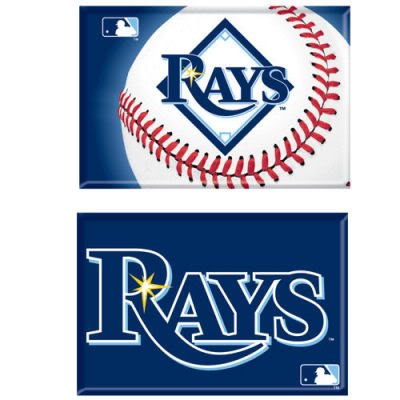 TAMPA BAY RAYS OFFICIAL LOGO MAGNET 2 PACK