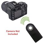 Wireless Remote Control for Canon EOS Digital Rebel XT, XTi, XSi, T1i, T2i, 7D & 5D Mark II Digital SLR Cameras (Canon RC-1 Or RC-5 Replacement) + 1 Ultra Fine GOJA Microfiber Cleaning Cloth
