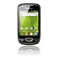 Samsung S5570i Galaxy Mini - Smartphone libre Android (pantalla t�ctil de 3,14" 240 x 320, c�mara 3 Mp, 160 MB de capacidad, procesador de 832 MHz) color negro y verde