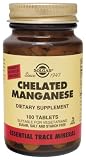 Solgar - Chelated Manganese, 50 mg, 100 tablets