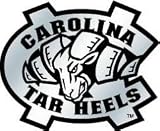 North Carolina Tarheels Silver Auto Emblem