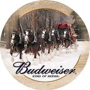 Budweiser Clydesdales Sandstone Coaster