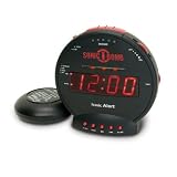 Sonic Boom SBB500ss Sonic Bomb Loud Plus Vibrating Alarm Clock