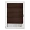 Suede Cordless Roman Shade - Brown
