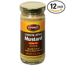 Dynasty Extra Hot Mustard, 4-Ounce Jars (Pack of 12)