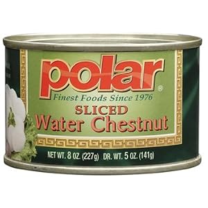 12 Pack Case of 8 oz. Can of Sliced Water Chestnuts by Chestnuts