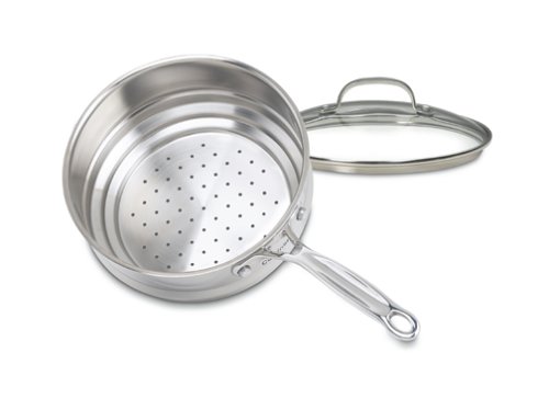 Cuisinart 6116-20 Chef's Classic Hard-Anodized Aluminum 20-Centimeter Universal Steamer with Lid