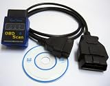 OBD2スキャンツール　ELM327スキャナ 配線セット ブルートゥース版【保障付】
