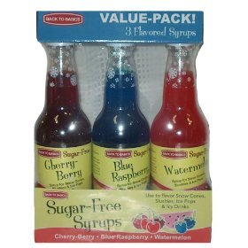 Slushie Express Syrup Sugar Free Flavors Value Pack- 3 Pack