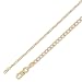14K Gold Mariner Flat Chain 1.7mm 20 inch with Spring-Ring Lock Italy Yellow Gold Chain